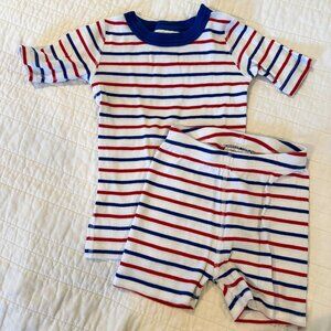 Hanna Andersson size 4 (100 cm) striped short pajama set